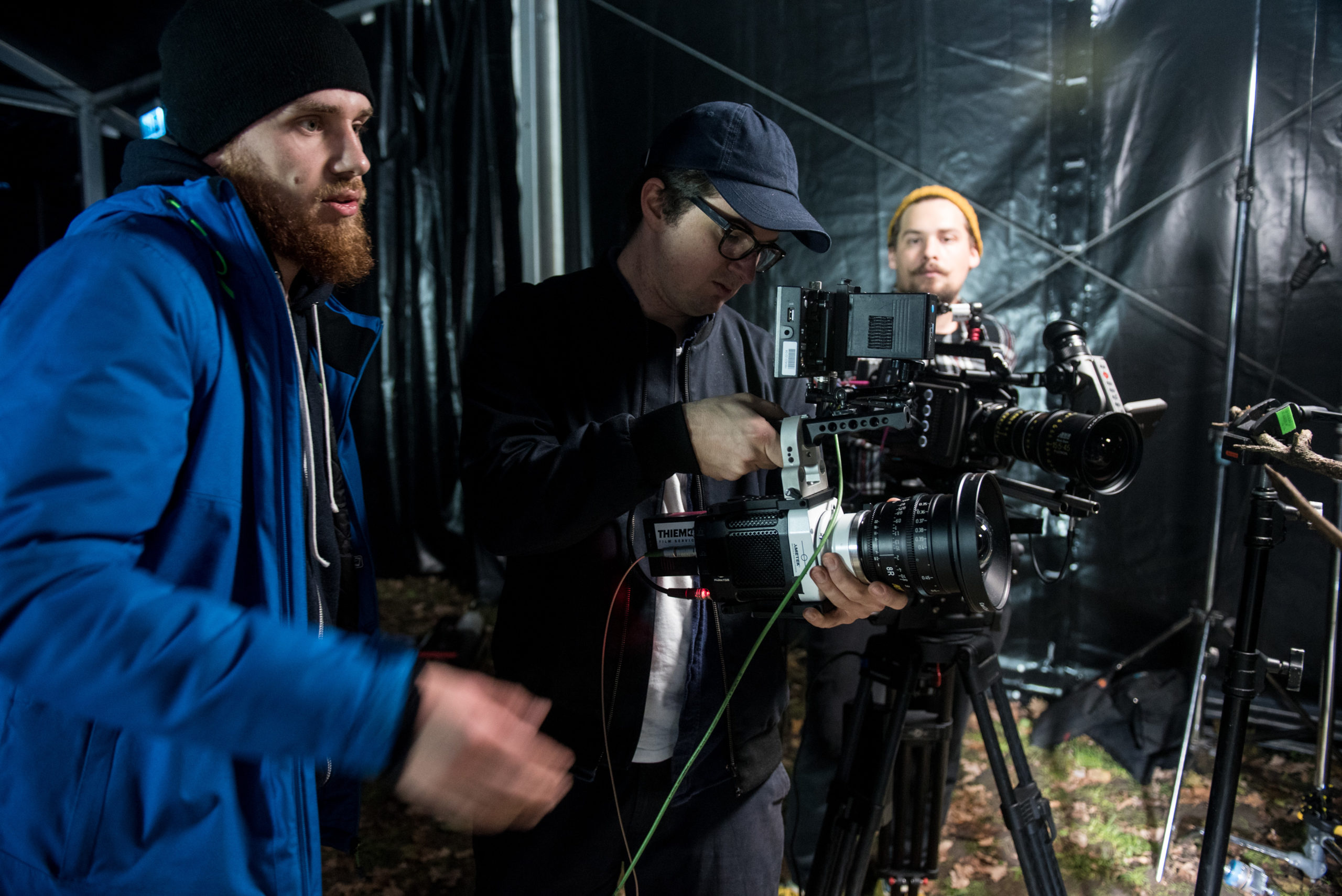 Filming set in a Cinebus tent at Film Spring Workshop. Photo: Filip Błażejowski